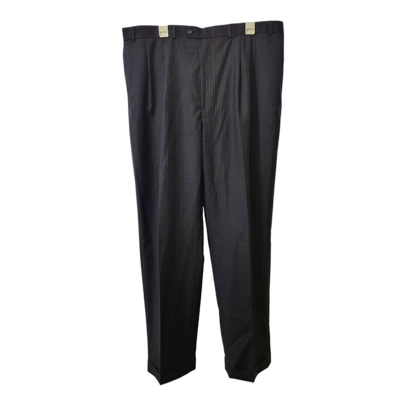 Lauren Ralph Lauren Other - Lauren Ralph Lauren Men's Blue Total Comfort Striped Pants Sz 40 X 34‎ 100% Wool